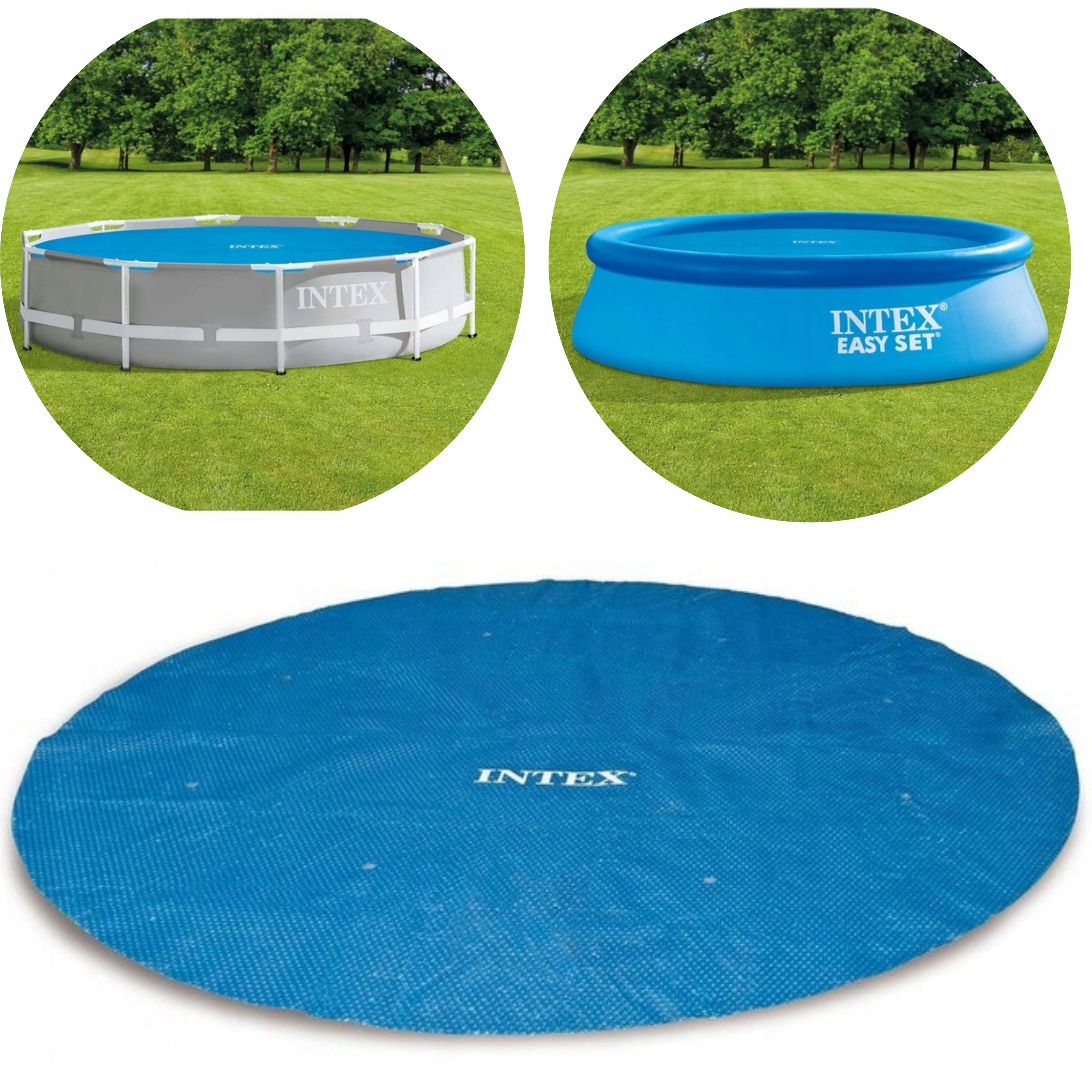 Pokrywa Solarna Grzewcza Mata Przykrycie Solarne Basen 305 CM Intex