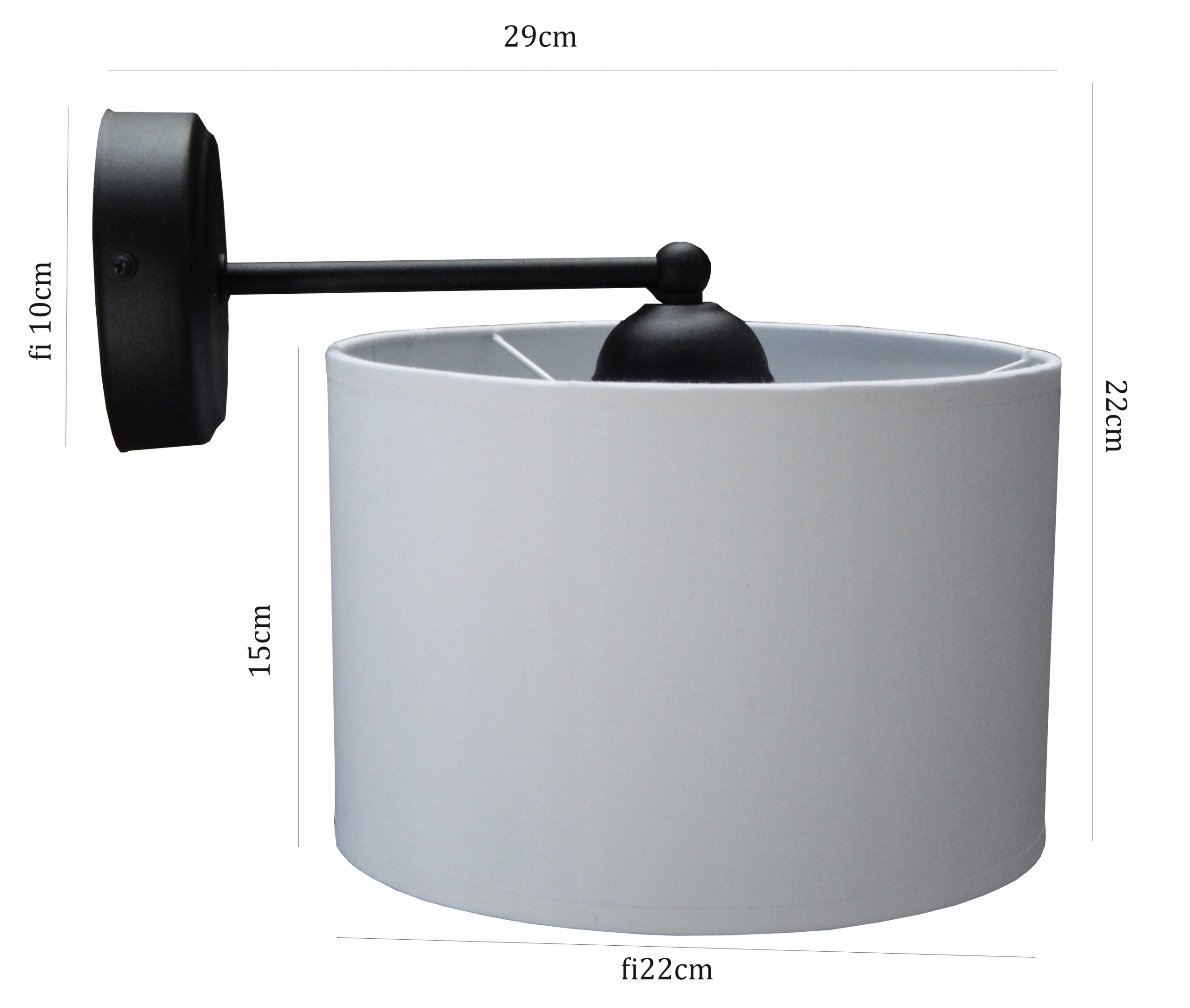 LAMPA ŚCIENNA KINKIET typ: 096-K LED , ABAŻUR Marka Adex