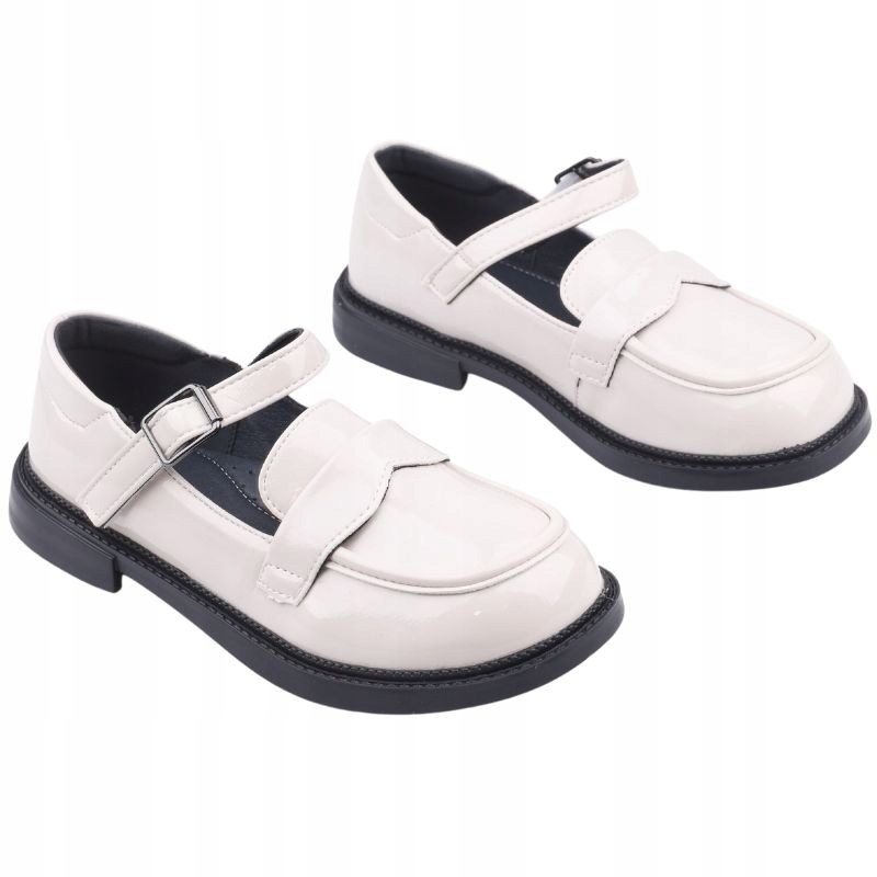 MOKASYNY DZIEWCZĘCE SPRZĄCZKA LAKIEROWANE PÓŁBUTY Płeć dziewczynki