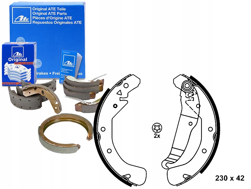 SZCZĘKI HAMULCOWE OPEL ASTRA F ASTRA F CLASSIC AST