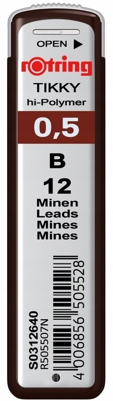 

Grafity do Ołówków Rotring Tikky 0,5mm B S0312640