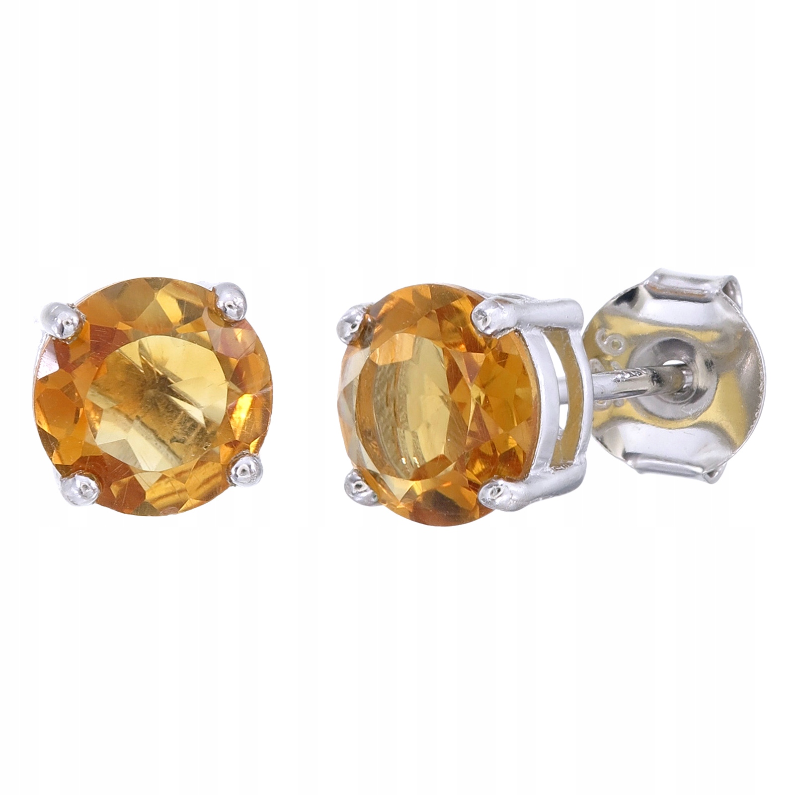 Stříbrné náušnice Ag 925 Oranžový citron NA1572-E-CI-WP