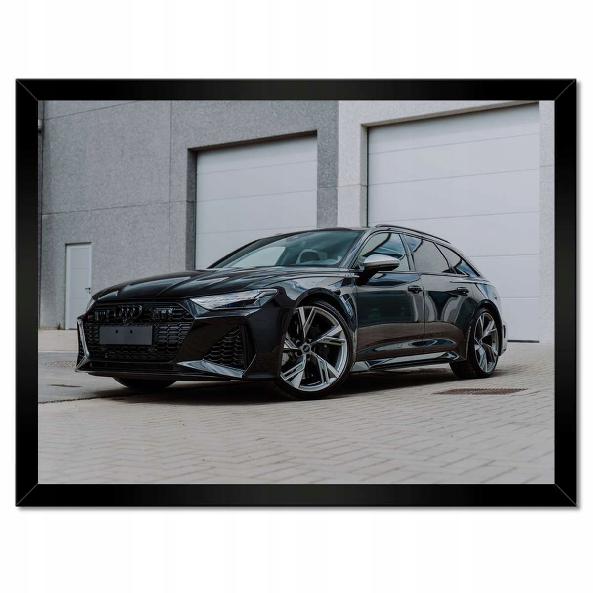 Plakáty v rámu 40x30 Černé auto Audi