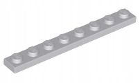 

Lego Light Bluish Gray Plate 1 x 8 3460 2 szt