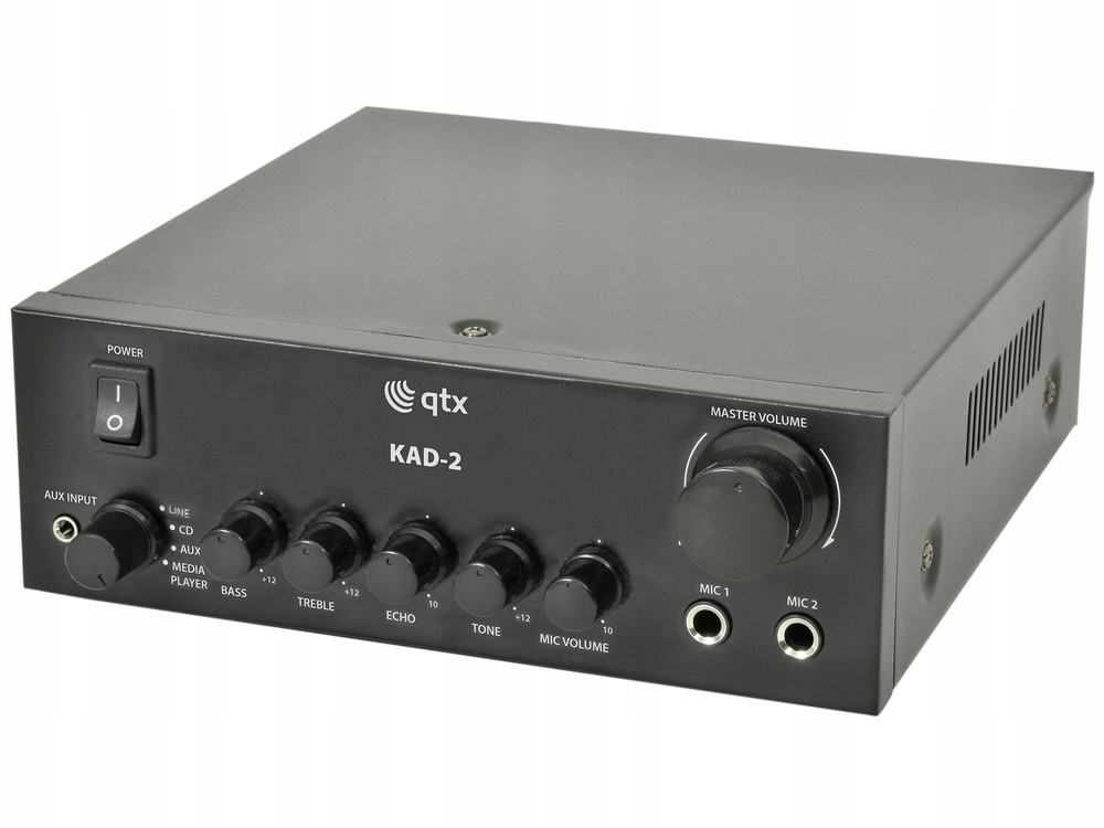 Digitálny stereo zosilňovač so vstavaným prehrávačom médií Qtx