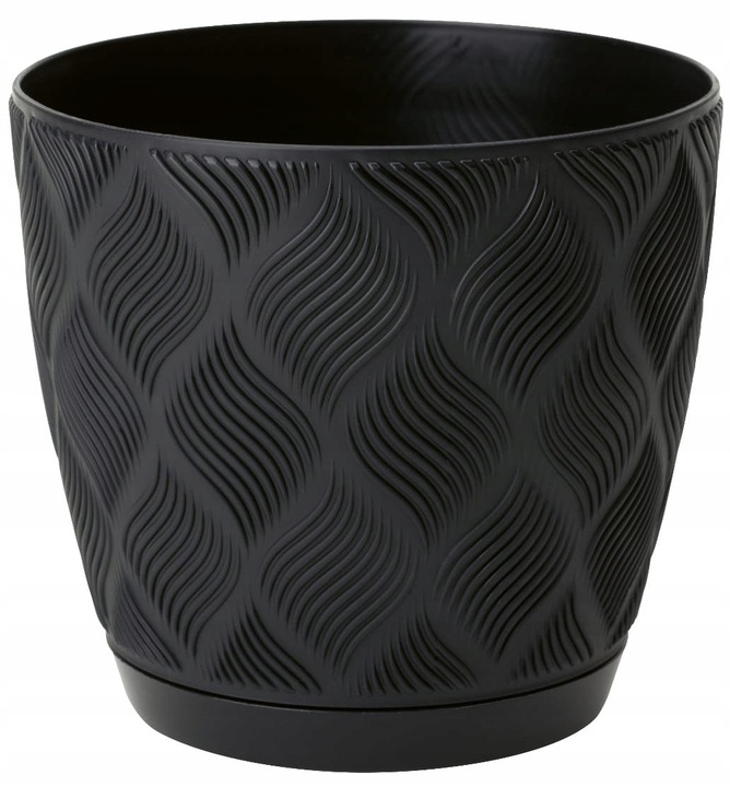 

Doniczka Flow Petit Z PODST.19cm Czarny