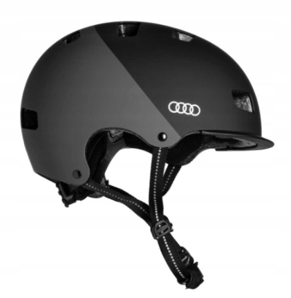 Kask Uvex Audi rozmiar M 55-58cm Rower Hulajnoga Czarny Szary