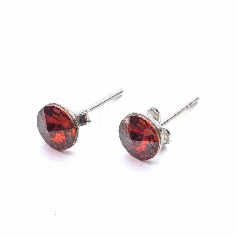 

Srebrne Kolczyki 925 z kr. Swarovski Rivoli 6 Redm