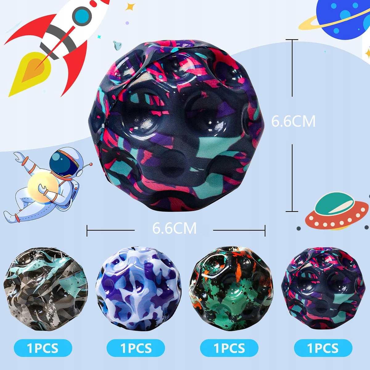 PIŁKA SKACZĄCA WYSOKO ODBIJAJĄCA SIĘ SUPER WYCZYNOWA PIŁECZKA 4 SZT PREZENT Rodzaj Do skakania