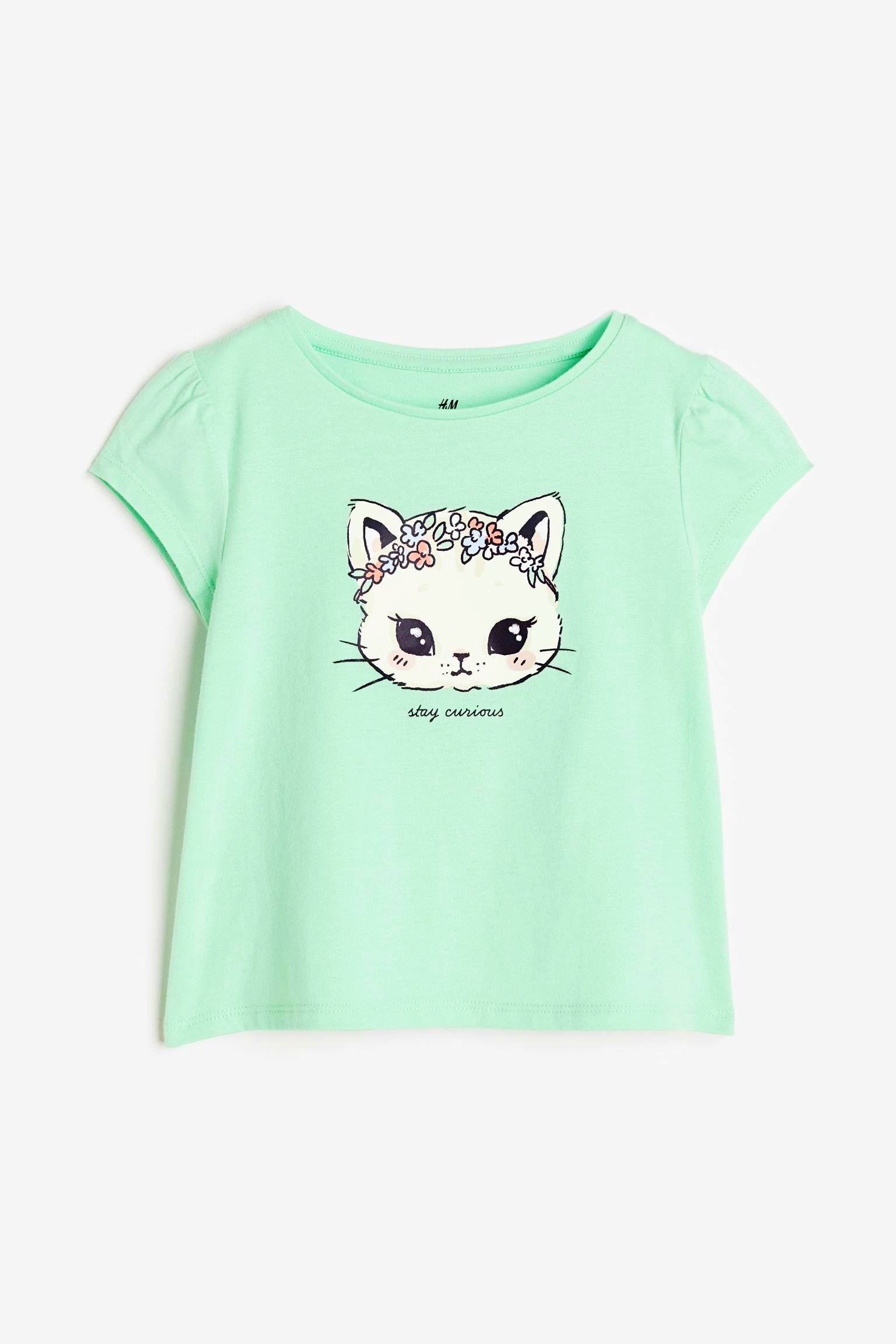 

Nowa H&m bluzeczka Kotek zielona 134/140