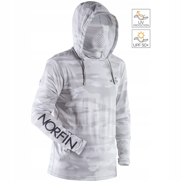 Norfin Koszulka Upf Sun Pro Guard Hoodie Gray Rozmiar XXL