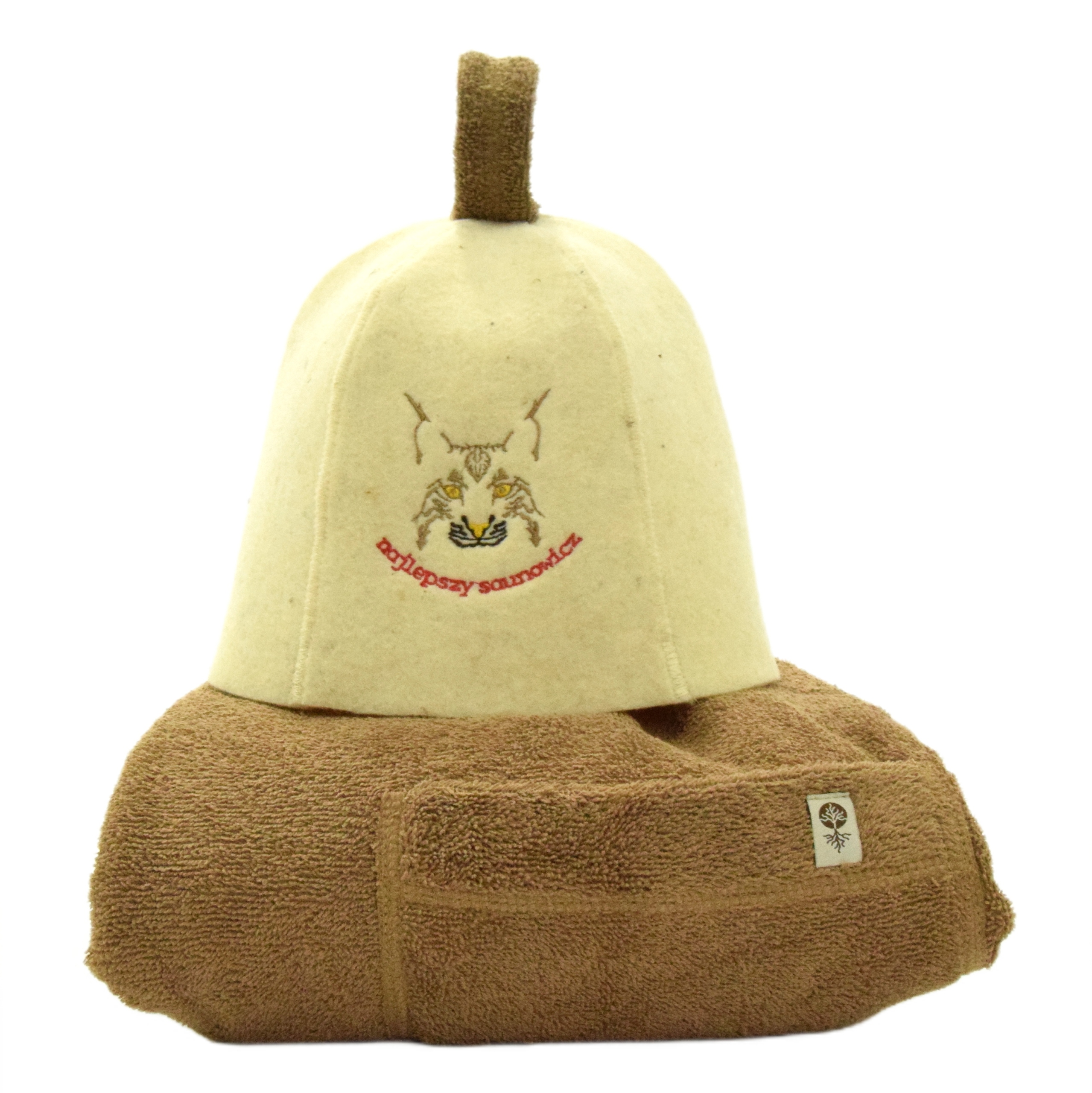 Čepice Klobouk do sauny z vlny Kilt bavlněný pánský set 2 cz vel L