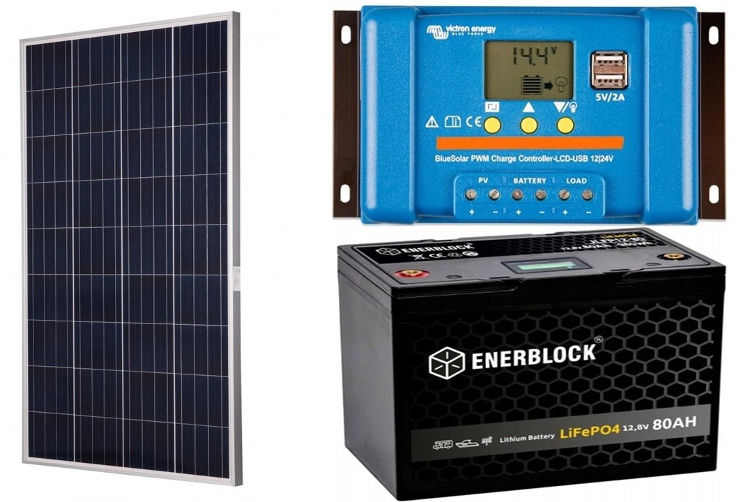Комплект 180W ENERBLOCK 80ah 12V драйвер VICTRON