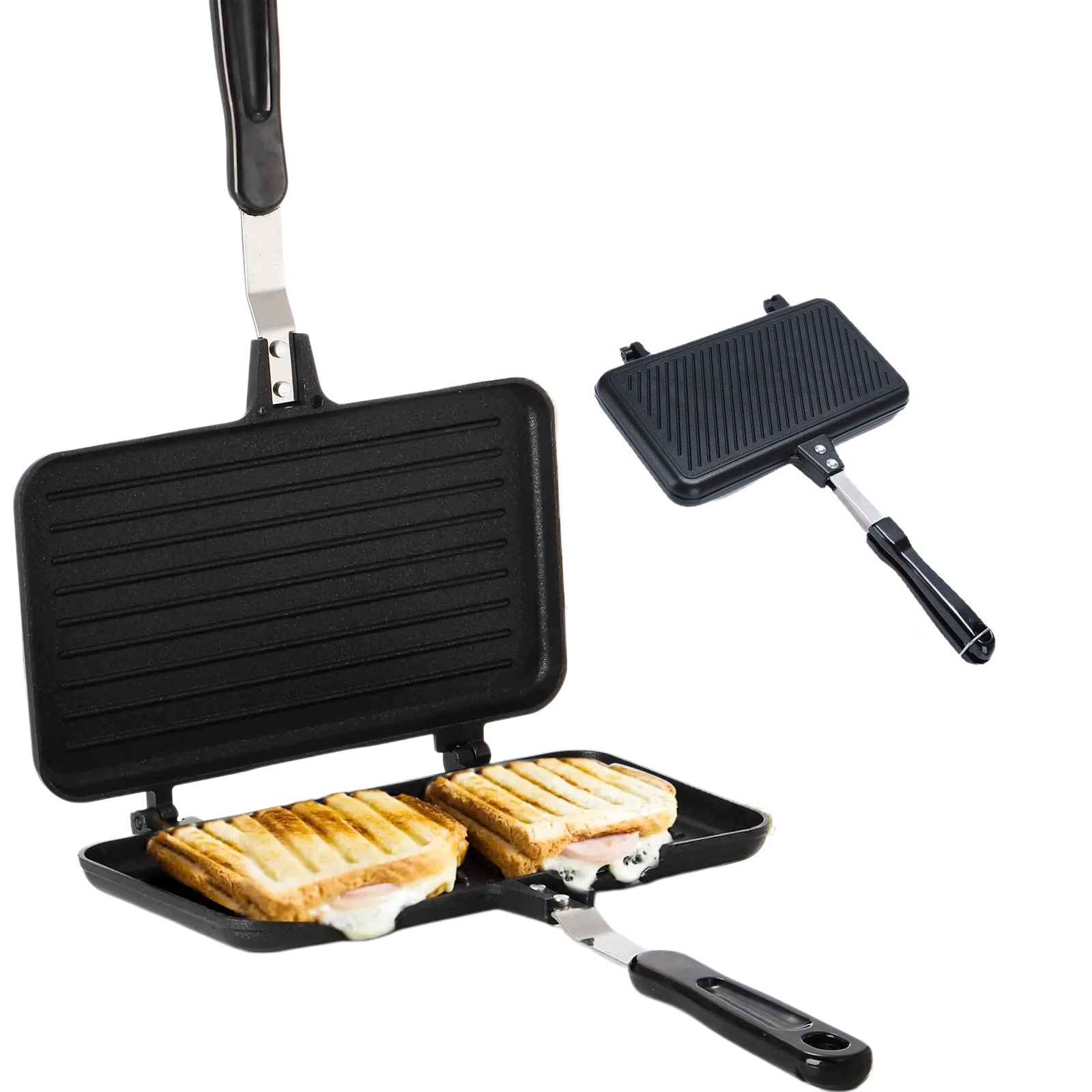 Opiekacz Do Tostów Patelnia Do Kanapek Dwustronny Grill Do Naleśników