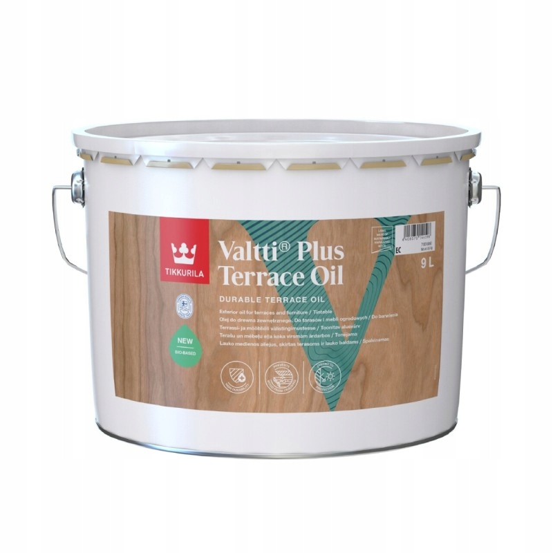 Tikkurila Valtti Plus Terrace Oil – vodní olej na venkovní dřevo 9 l