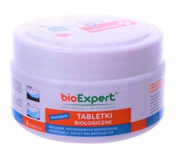 

Tabletki biologiczne do szamba i oczyszczalni 6szt