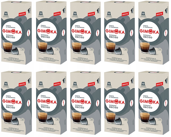 Kapsułki z kawą do Nespresso Deciso Gimoka x100