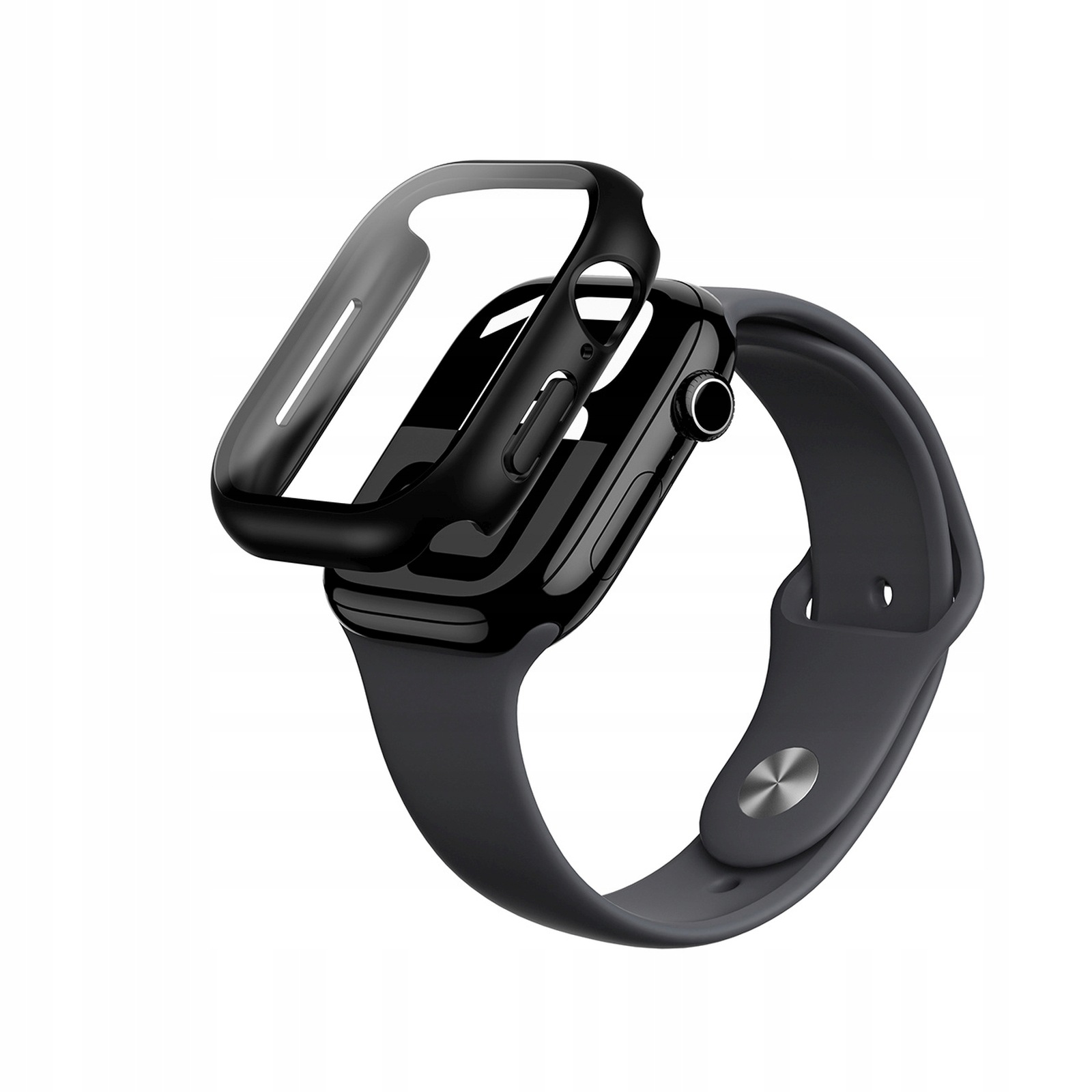 Pouzdro s tvrzeným sklem pro Apple Watch 46 mm Radix Glass černé