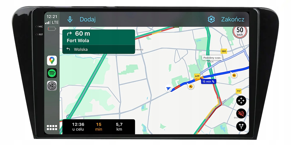 Skoda Octavia 3 2013-2020 Rádio Navigace Android TS20 12GB/256GB 2K Qled