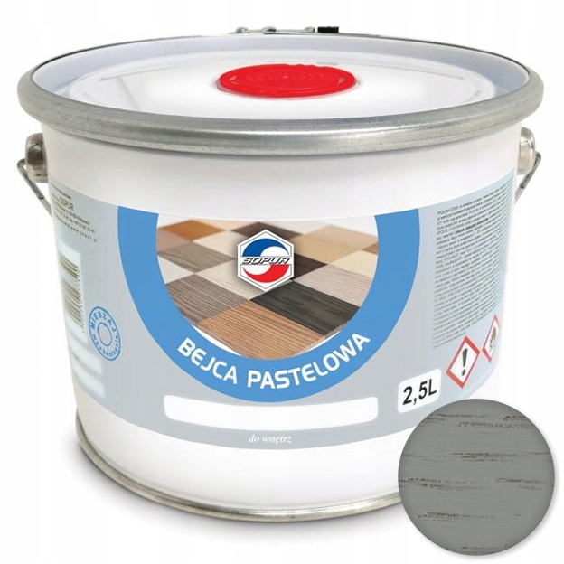 Bejca pastelowa Sopur 2,5l popiel BPA-DF165/16