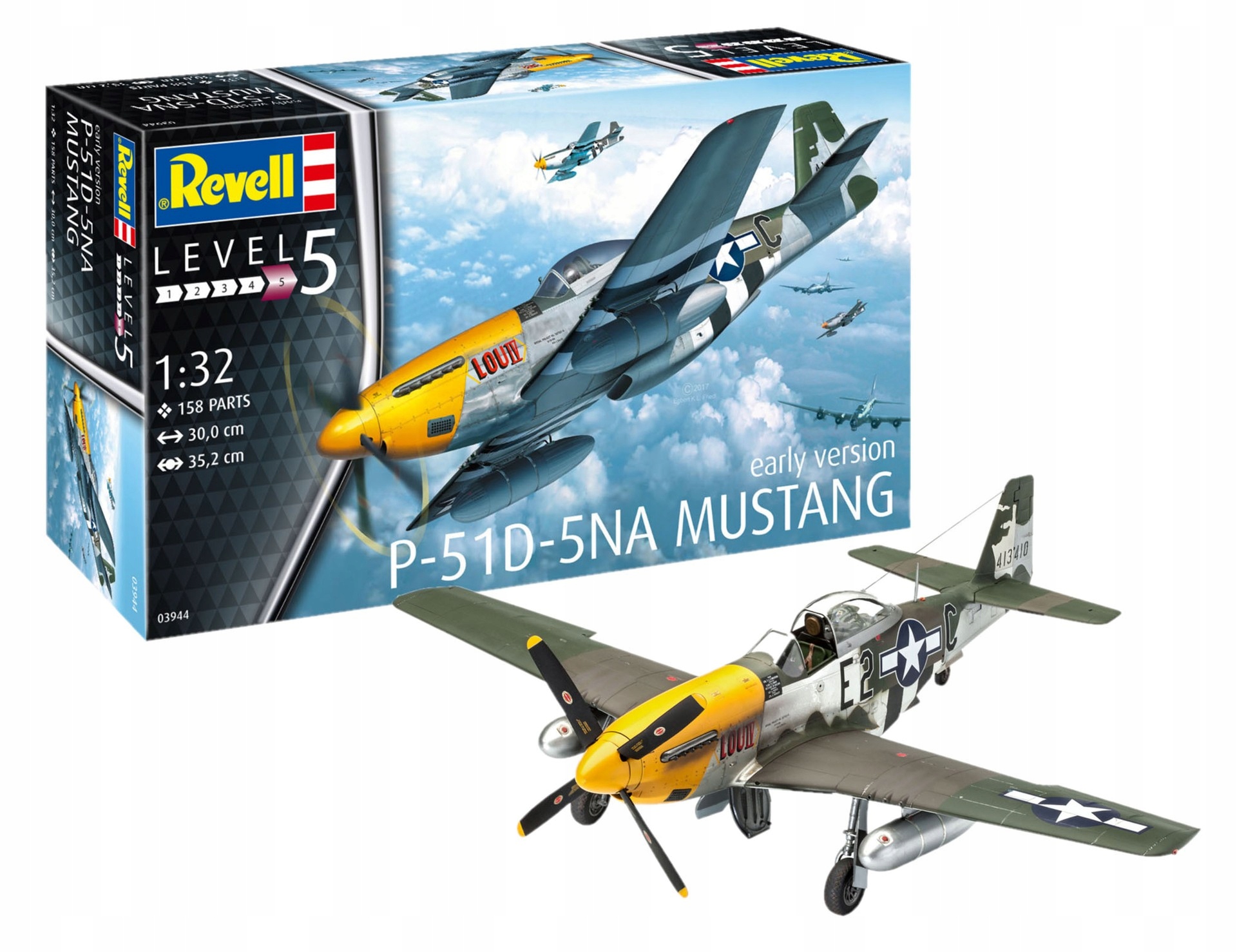 1:32 Letoun North American P-51D 5NA Mustang Revell 03944