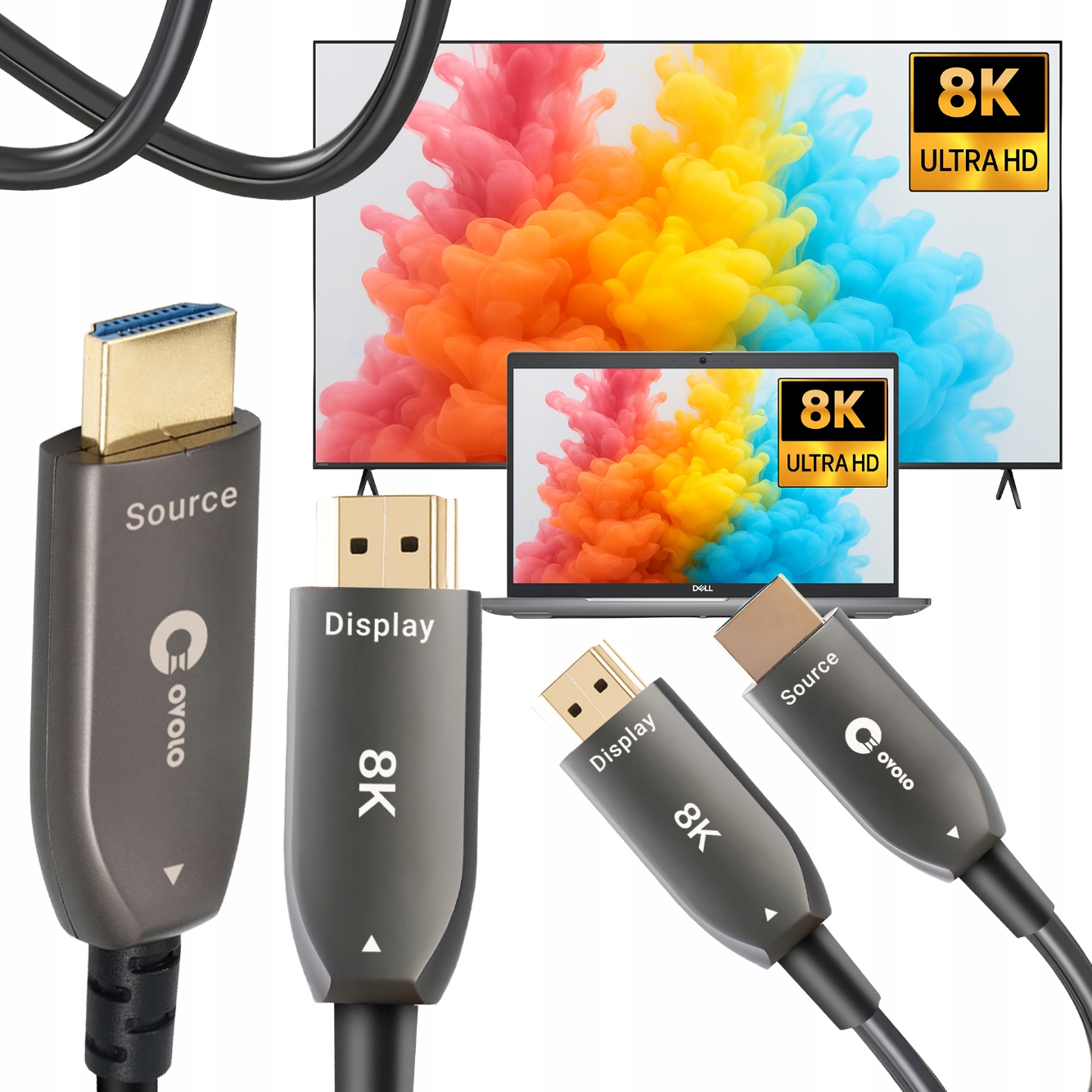 Kabel Hdmi 2.1 Aoc optický 20 m 8K 4K@120Hz Premium optický kabel eARC