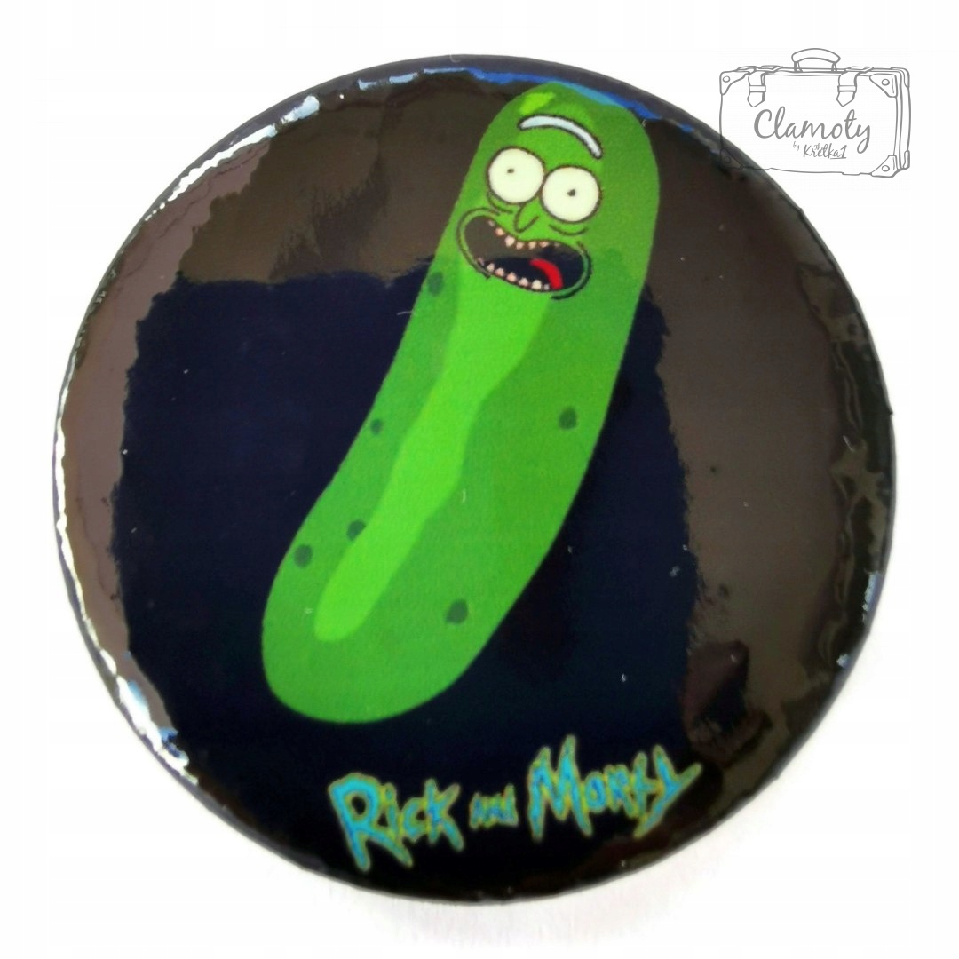 

Przypinka Rick And Morty Ogórek Zielony Na Czarnym
