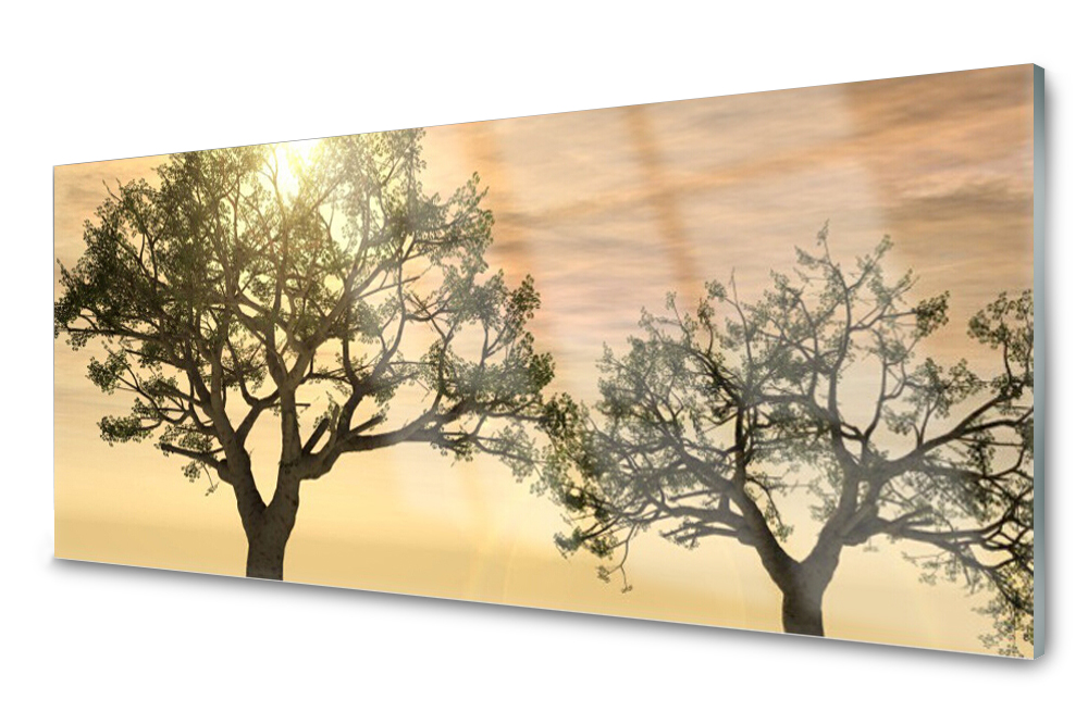 

Panel szklany do kuchni Drzewa 125x50