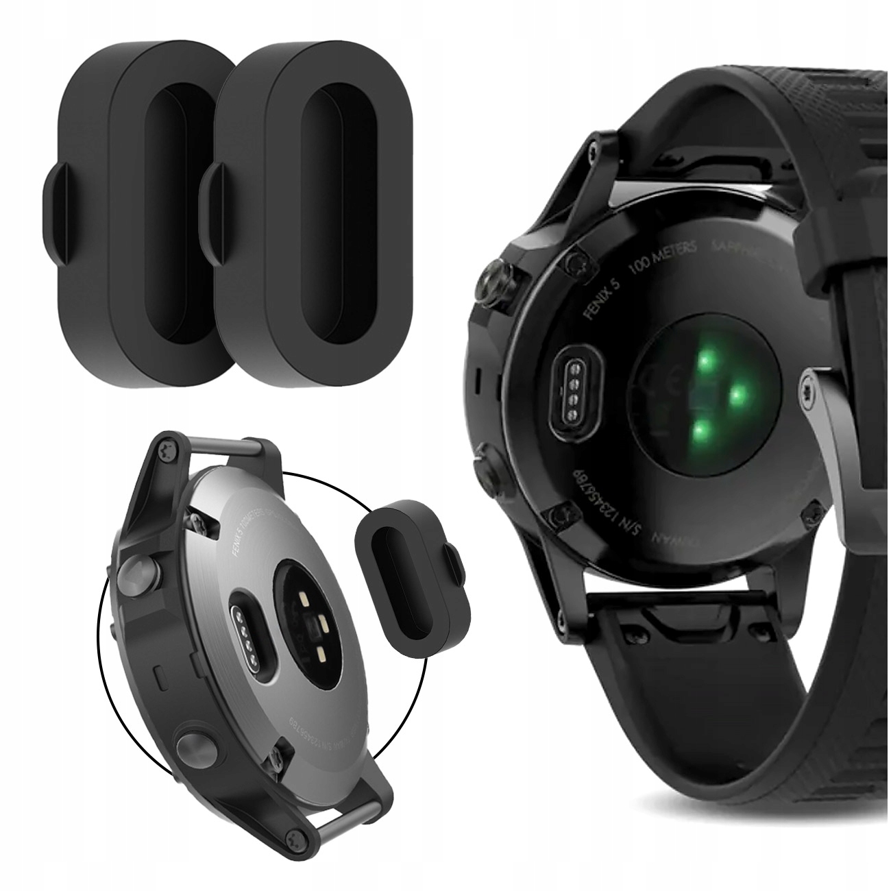 Zaślepka Do Garmin Fenix 5 6 7 8 E Pro 3 5X 6X 7X Pro 5S 6S 7S 8 2 sztuki