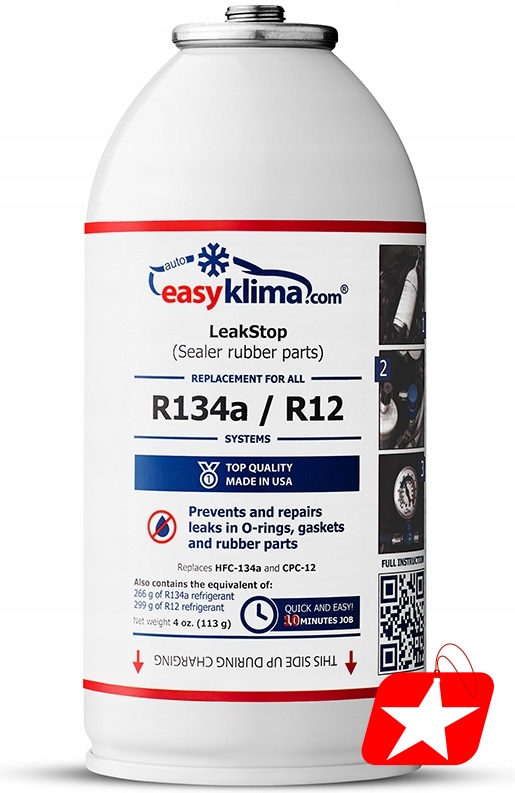 EASYKLIMA USZCZELNIACZ DO KLIMATYZACJI Z CZYNNIK R134A R12