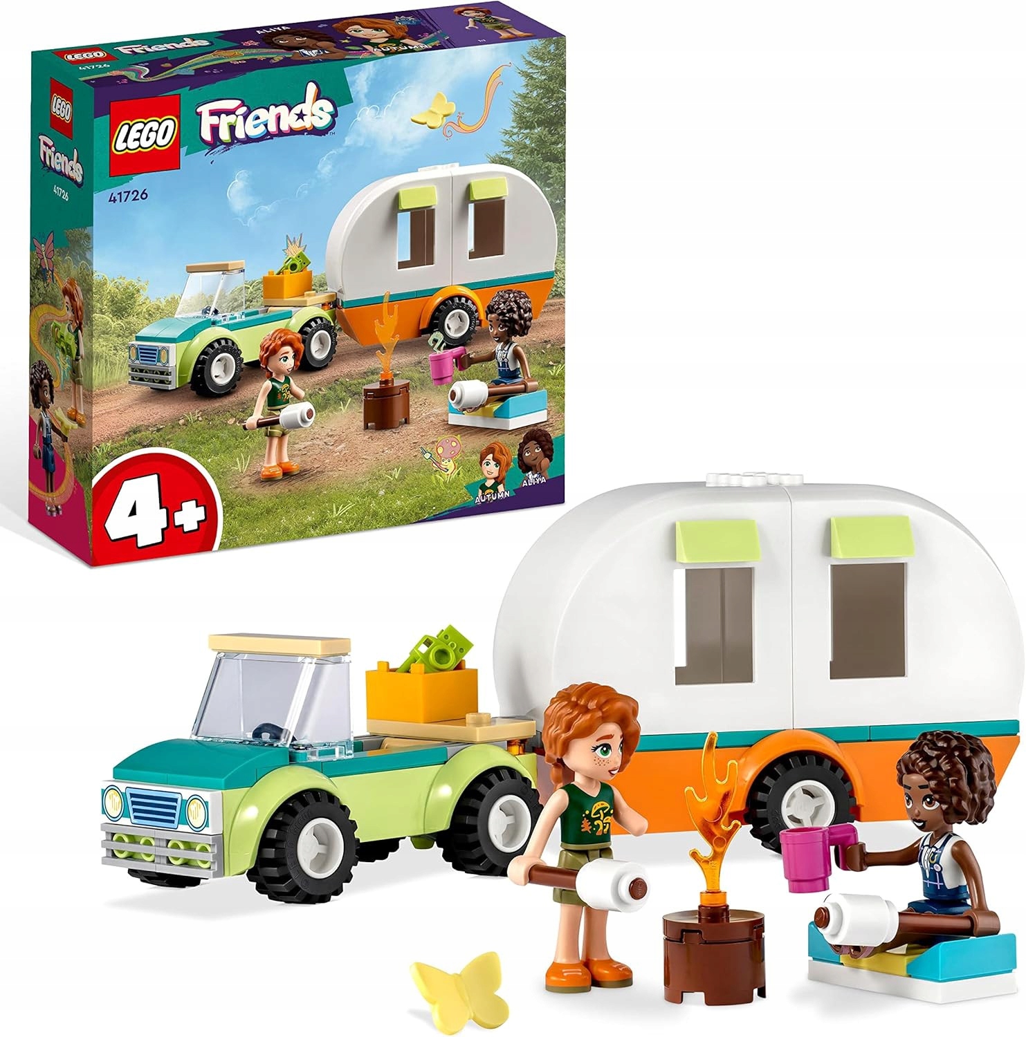 Lego Friends 41726 camping Dovolená na kempování táborák přívěs