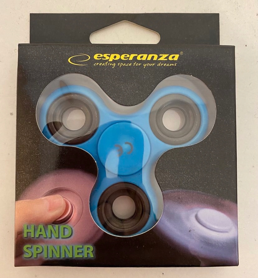 HAND SPINNER ZABAWKA ANTYSTRESOWA NIEBIESKA ESPERANZA ETF101B