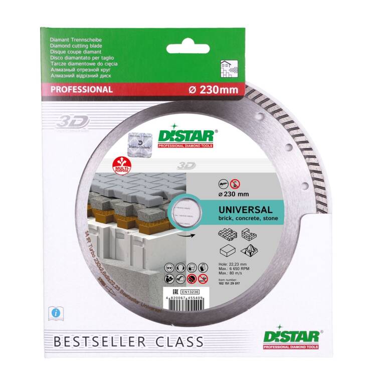 Diamantový kotouč Distar Turbo Universal 230 mm