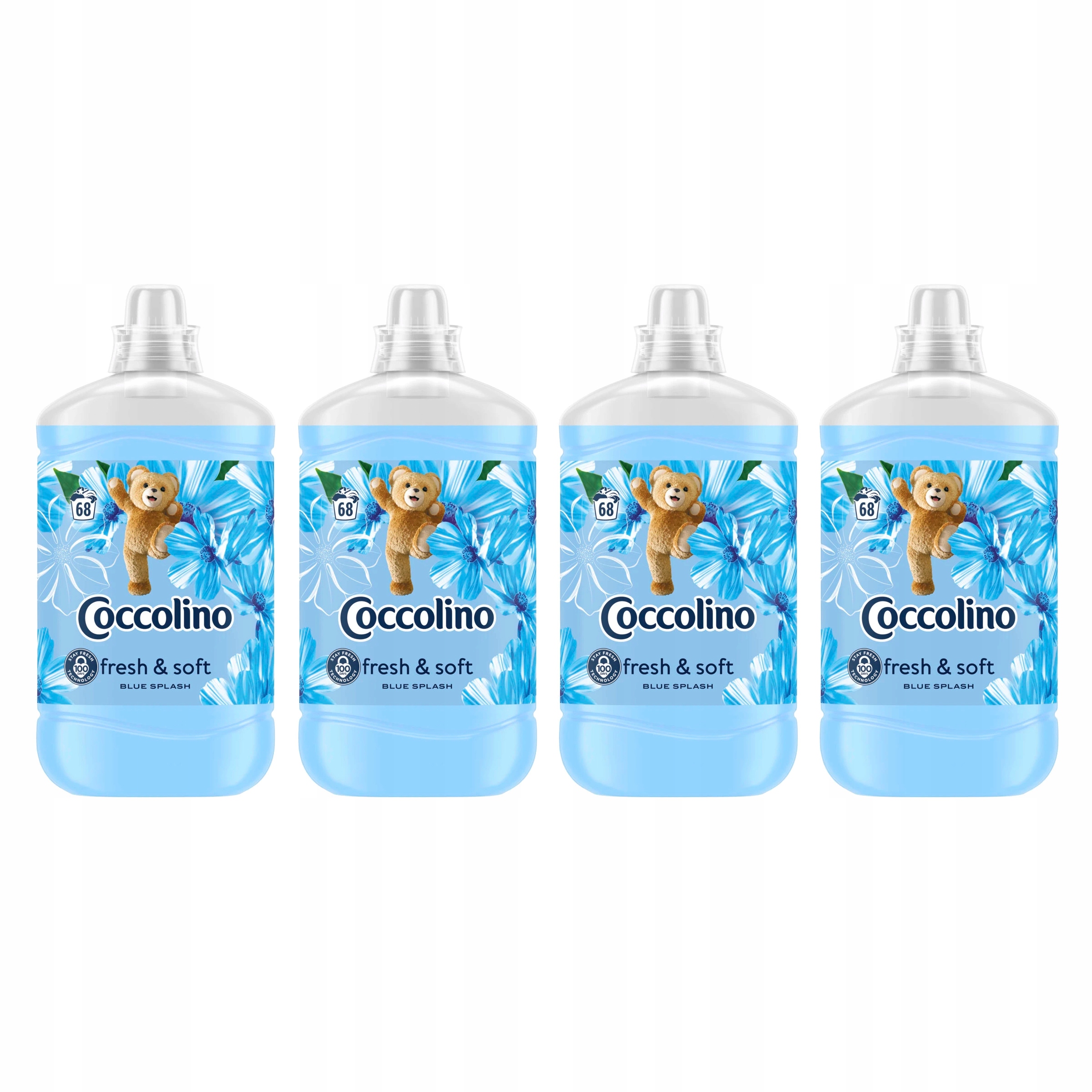 Levně 4x Tekutá aviváž Coccolino Blue Splash 68 praní 1,7 l