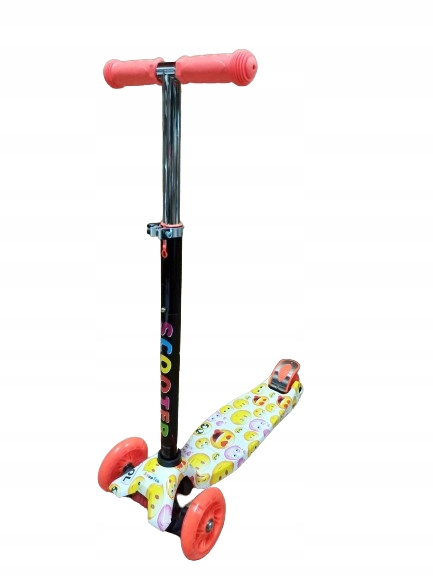 HULAJNOGA BALANSOWA TRZYKOŁOWA KOŁA LED GRAFITTI Hamulec tak