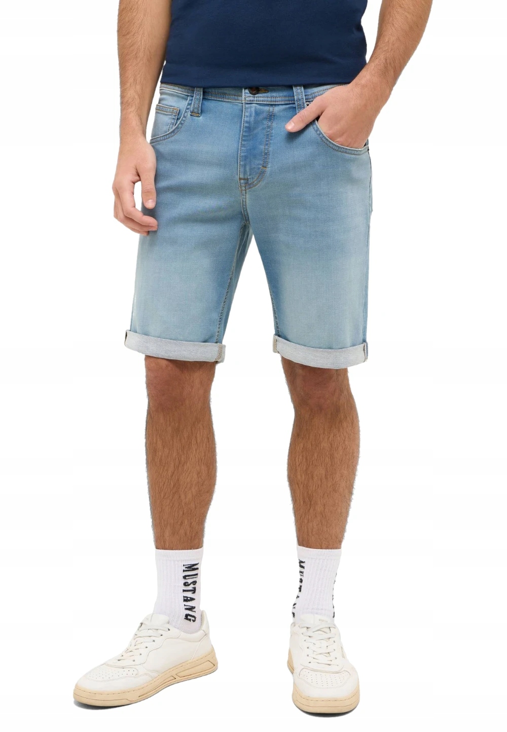 Mustang modré pánské džínové kraťasy krátké kraťasy kraťasy 29