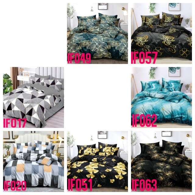 KOMPLET POŚCIELI 200x220 ELEGANCKA POŚCIEL 3D Wymiary poduszki 70x80cm