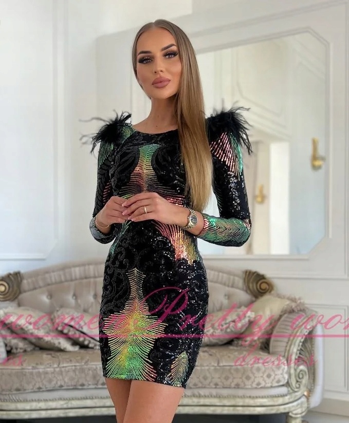 Šaty Rockstar Krátké Černé 34