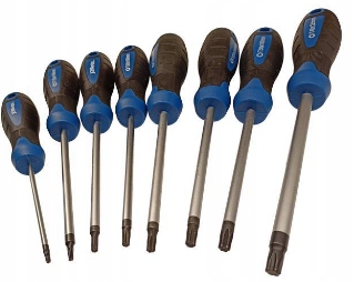 WKRĘTAKI TORX 8EL T9-T40 Magnesowany grot, utwardzone końcówki CrV XTO78