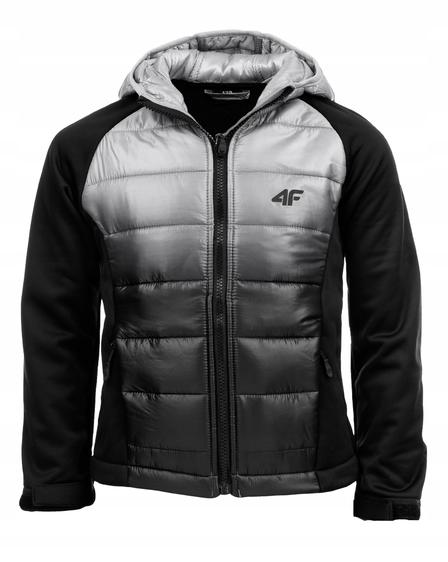 

4F Kurtka chłopięca z kapturem softshell roz.152