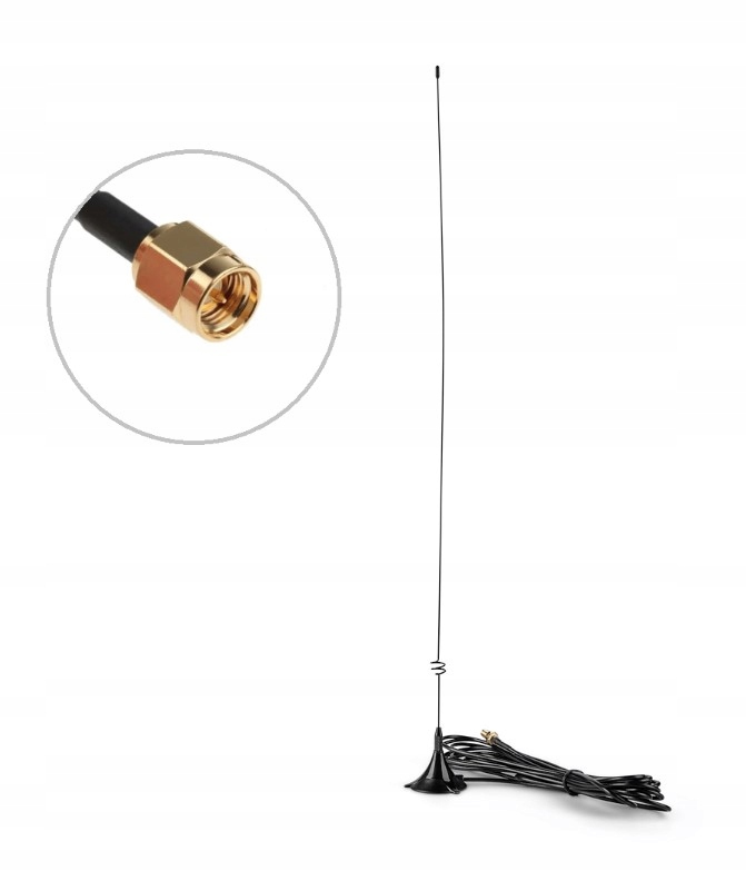 Moonraker MRM-100S antena Vhf Uhf 144/430MHz 55cm Sma-m np. do skanerów Sdr