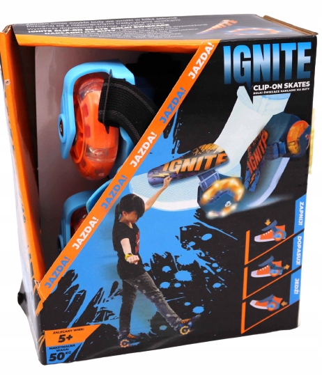 Rolki Świecące Nakładki Na Buty Ignite Clip-on Ora