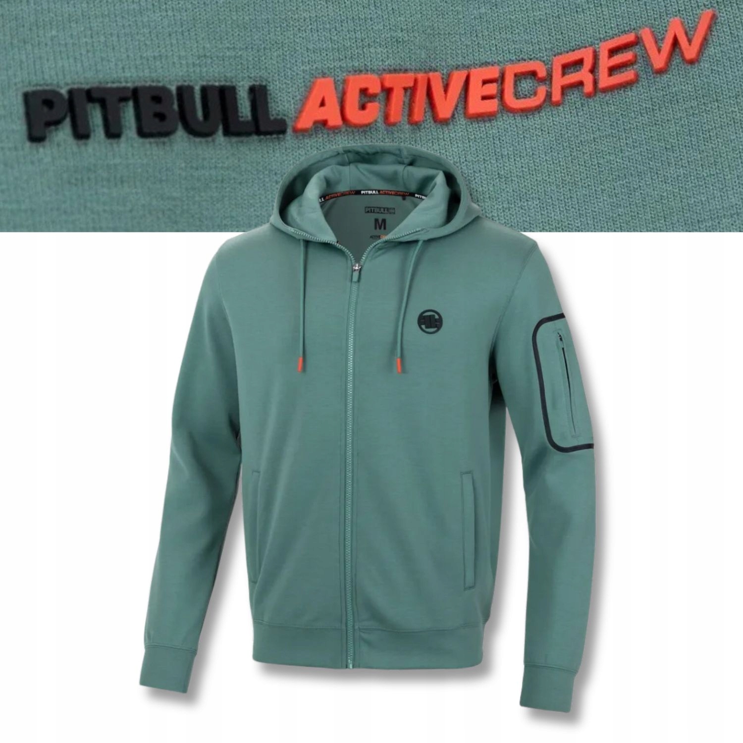 Męska Bluza rozpinana z kapturem Pitbull Sportowa elastyczna Explorer