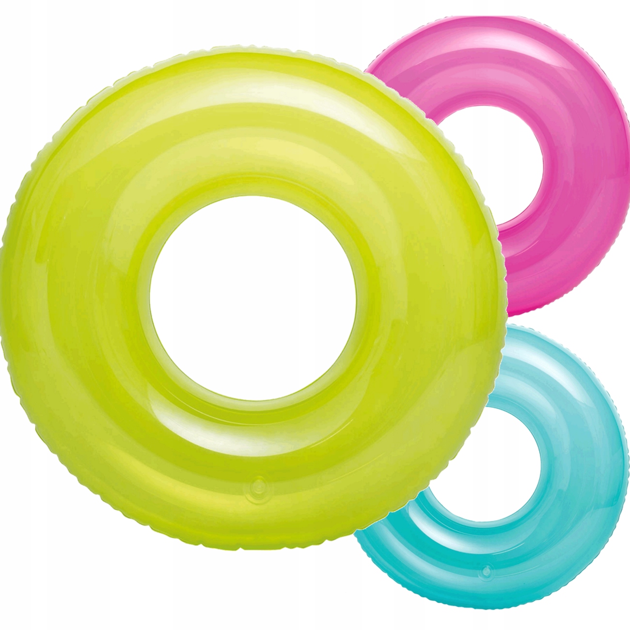 TRANSPARENTNE KOŁO DO PŁYWANIA INTEX 76 CM 2 KOLORY 59260 Model 59260