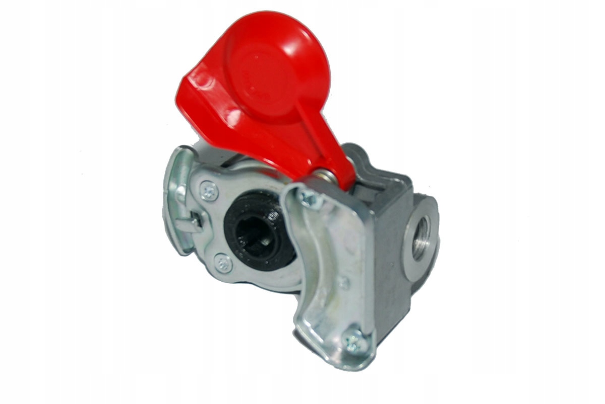 

Złącze przewodów czerwone z zaworkiem Wabco