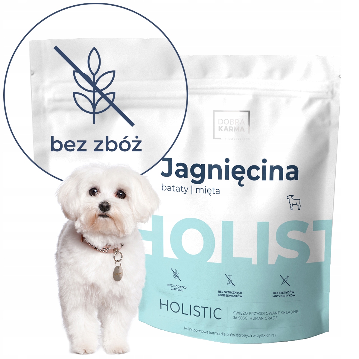 Dobra Karma pro psa suché 50% masa Jehněčí 2kg hypoalergenní bez obilovin