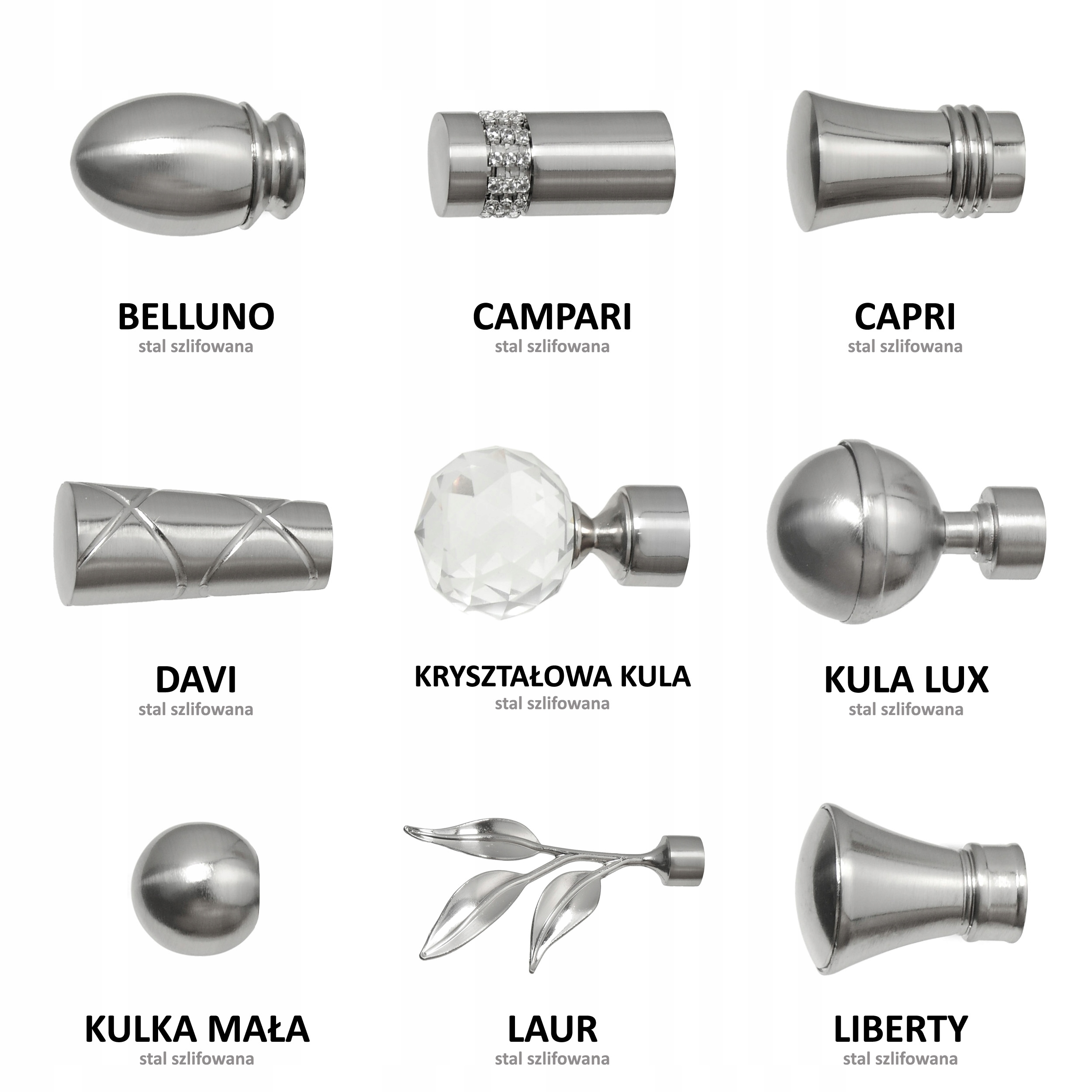 Karnisz ścienny 290 bez żabek 3 kolory SOLID MID Kod producenta 0647