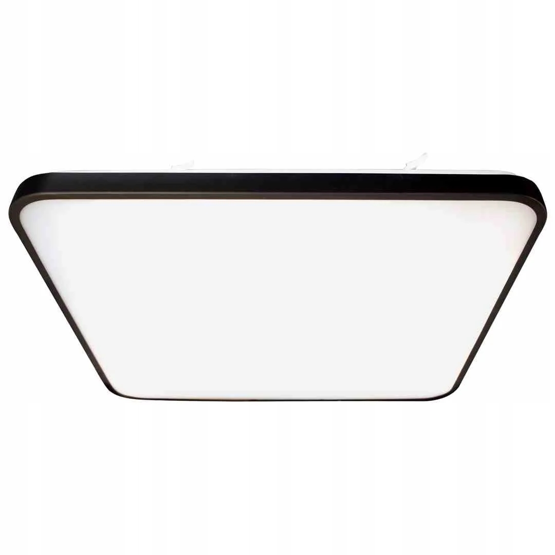 Led stropní svítidlo Stropní svítidlo černé, čtvercové, 47 cm, 4000K, do kuchyně Milagro