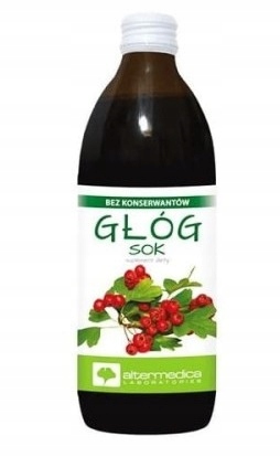 

Sok z głogu Alter Medica 500 ml głóg sok wit C