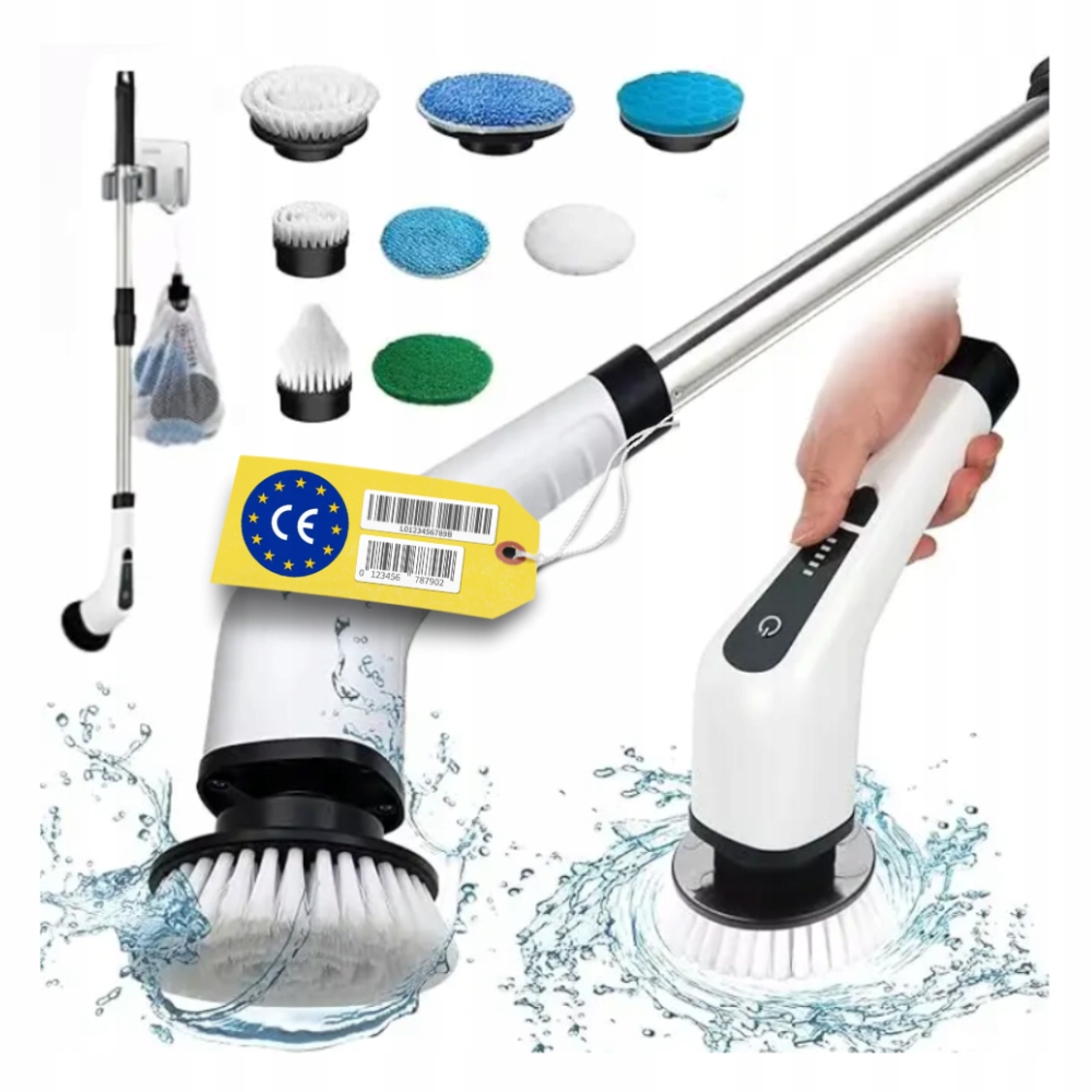 Levně Elektrický Čisticí Kartáč 9V1, Sada Nástavců Usb 25W 90MIN